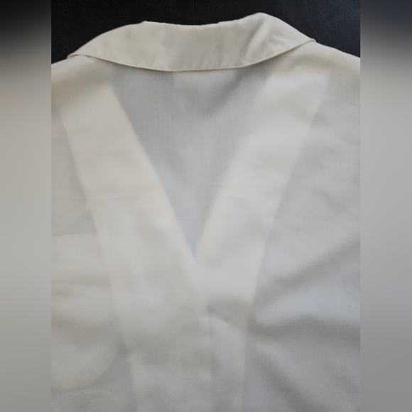 Vintage - Silk "Emily Just Emily" Off White Blouse - Size 10 - Picture 9 of 10
